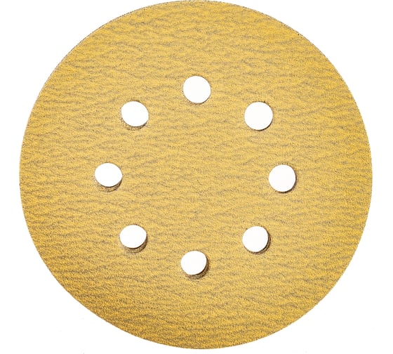 Изображение товара Диск шлифовальный AP33M (100 шт/уп; 125 мм; 8 отверстий; Р120) Hanko AP33M.125.8.0120