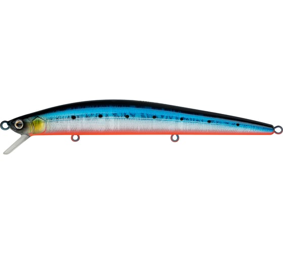 Изображение товара Воблер Strike Pro Slingshot Minnow 120F цвет: A234-SBO-LU Blue Back Silver OB Fluo EG-145F#A234-SBO-LU