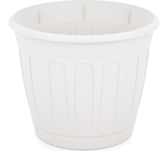 Изображение товара Цветочный горшок ЗПИ Альтернатива Дионис 3.6 л, белый М8247