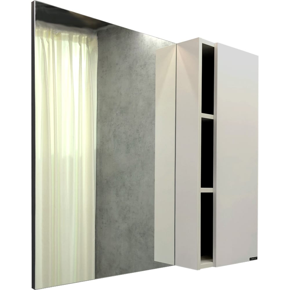 Зеркало-шкаф Comforty зеркало 78x80 см белый глянец comforty империя 00004143507