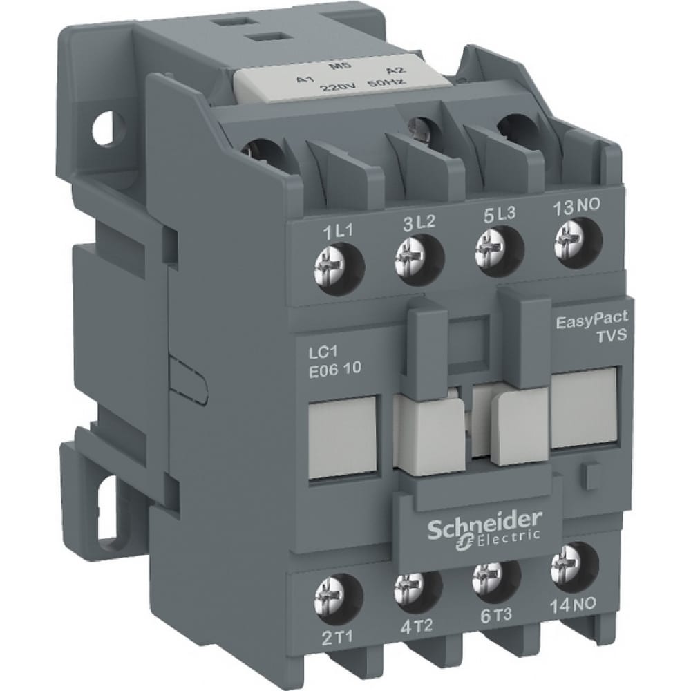 фото Контактор schneider electric 3п 9а 1но 220v ac tesys e sche lc1e0910m5