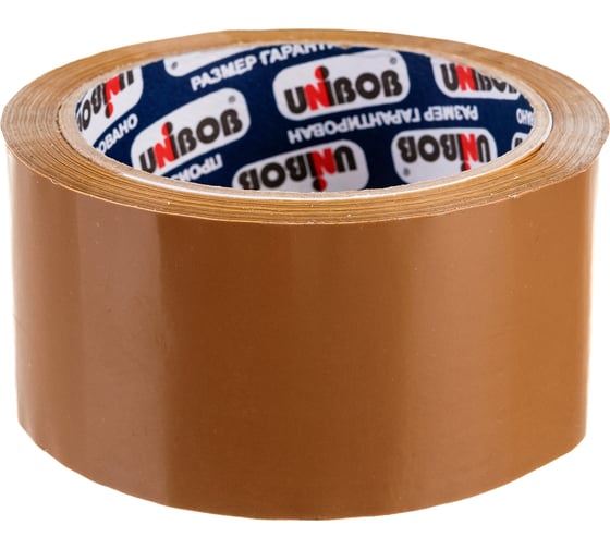 Изображение товара Упаковочная клейкая лента UNIBOB коричневая 48 мм х 66 м 134837