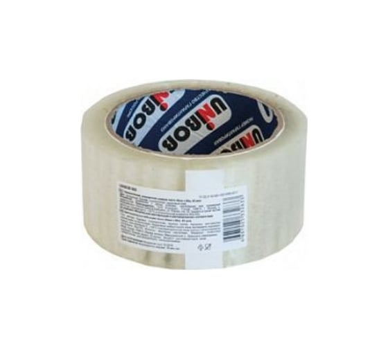 Изображение товара Упаковочная клейкая лента UNIBOB прозрачная 48 мм х 66 м 134838
