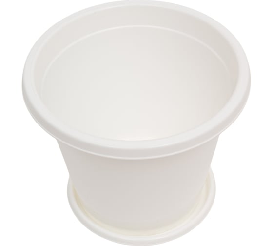 Изображение товара Цветочный горшок ЗПИ Альтернатива Эконом 3 л, белый М7255