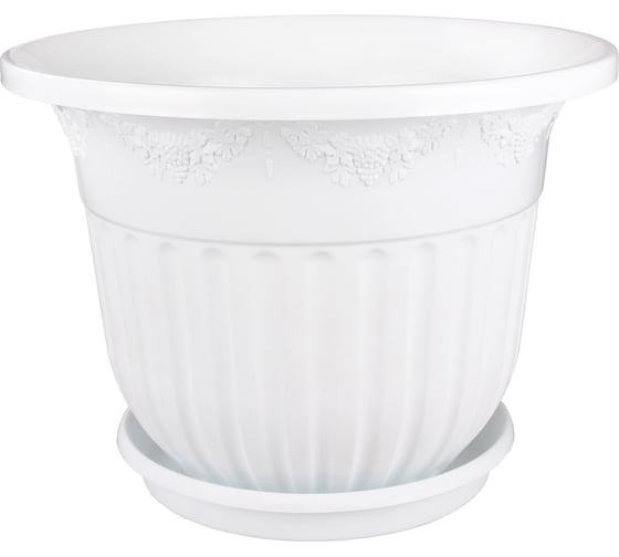 Изображение товара Цветочный горшок ЗПИ Альтернатива Лозанна 25 л, белый М1613