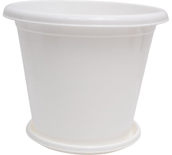 Изображение товара Цветочный горшок ЗПИ Альтернатива Эконом 10 л, белый М7257