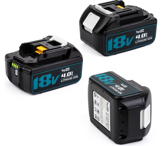 Изображение товара Аккумулятор для электроинструмента (Li-Ion, 18В, 4Ач) TopON TOP-PTGD-MAK-18-4.0 TOP-MAK-18-4.0