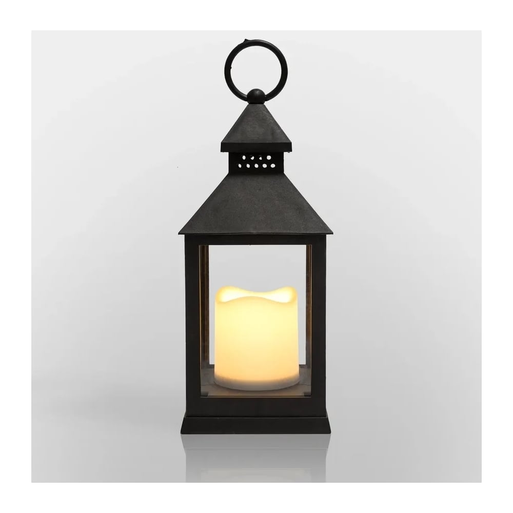 Изображение товара Светодиодный декоративный фонарь со свечкой NEON-NIGHT 10.5х10.5х24см, черный корпус 513-051 Изображение товара Светодиодный декоративный фонарь со свечкой NEON-NIGHT 10.5х10.5х24см, черный корпус 513-051