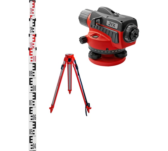 Изображение товара Комплект геодезического оборудования Condtrol 24X нивелир 24X, рейка 3 м., штатив S6-2. 2-3-051