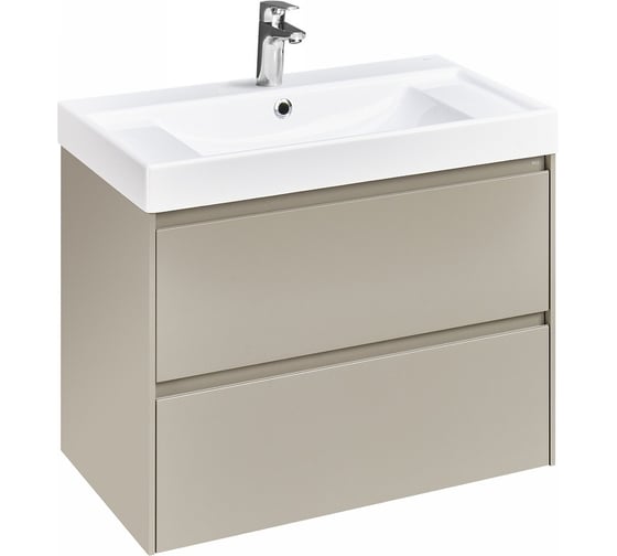 Изображение товара Тумба под раковину Roca Ona 800, бежево-серый матовый 2 ящика 00082558 A857630510