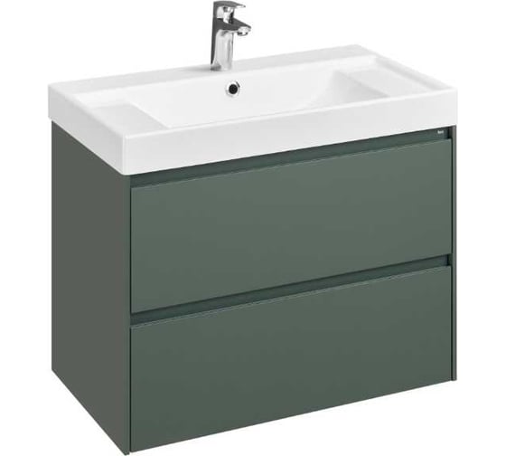 Изображение товара Тумба под раковину Roca Ona 800, зеленый матовый 2 ящика 00082562 A857630513