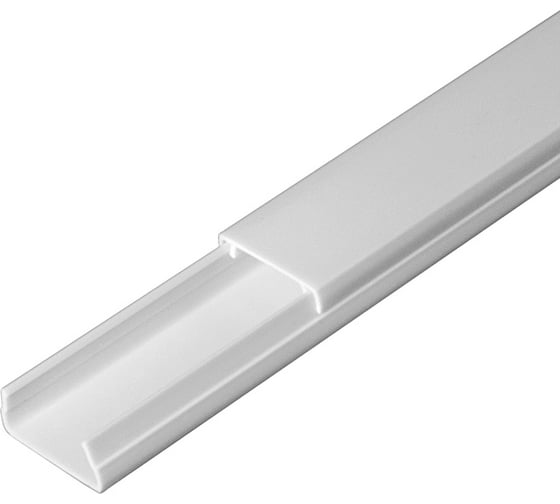 Изображение товара Кабель-канал Промрукав белый 2-й замок в п-э 20х10 2-х метровый PR.0325203