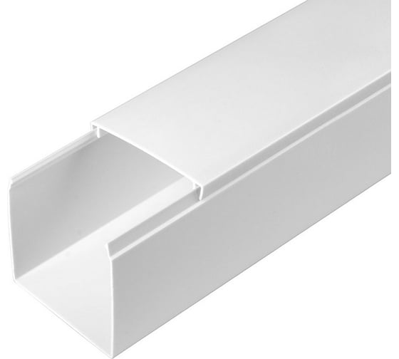 Изображение товара Кабель-канал Промрукав белый 2-й замок в п/э 60х60 2м PR.0325213