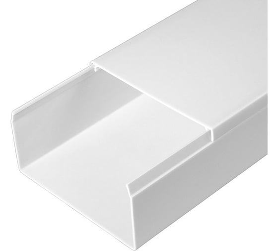 Изображение товара Кабель-канал Промрукав белый 2-й замок в п-э 80х40 2-х метровый PR.0580401