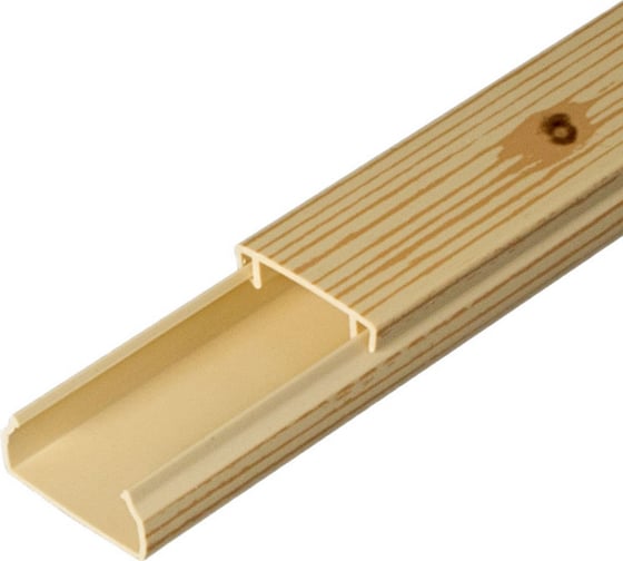 Изображение товара Кабель-канал Промрукав сосна 2-й замок 20х10 2-х метровый PR.025436