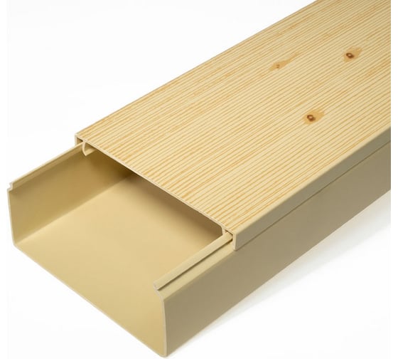 Изображение товара Кабель-канал Промрукав сосна 2-й замок 100х40 2-х метровый PR.025453