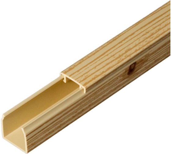 Изображение товара Кабель-канал Промрукав сосна 2-й замок 12х12 2м PR.025433