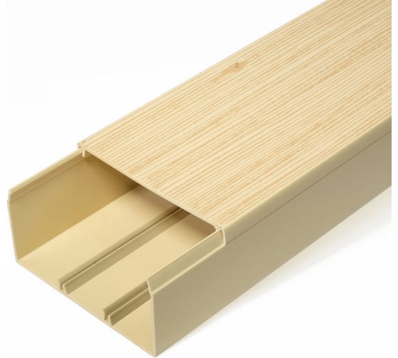 Изображение товара Кабель-канал Промрукав сосна 2-й замок 100х60 2-х метровый PR.025454