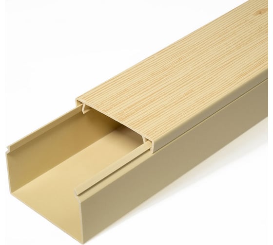 Изображение товара Кабель-канал Промрукав сосна 2-й замок 60х40 2м PR.025449