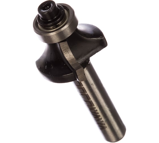 Изображение товара Фреза кромочная калевочная с нижним подшипником серия 1017 (25x11 мм; R6 мм; хвостовик 8 мм) Росомаха 801706