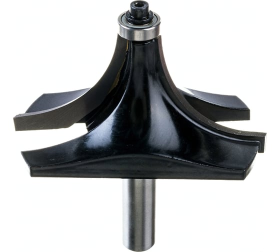 Изображение товара Фреза кромочная калевочная с нижним подшипником серия 1017 (80x42 мм; R30 мм; хвостовик 12 мм) Росомаха 801715