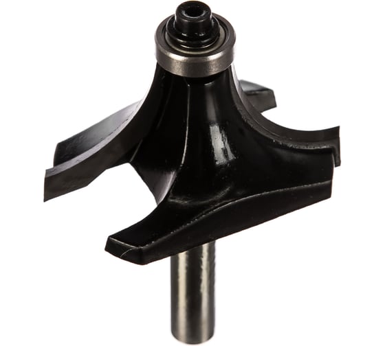 Изображение товара Фреза кромочная калевочная с нижним подшипником серия 1017 (50x25 мм; R18 мм; хвостовик 8 мм) Росомаха 801712