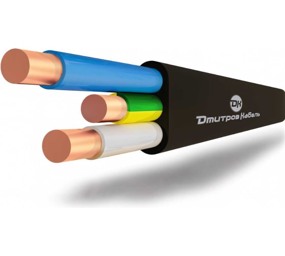 Изображение товара Кабель ВВГ-Пнг(А) Дмитров-Кабель 3x1,5 бухта 100 метров 000000441