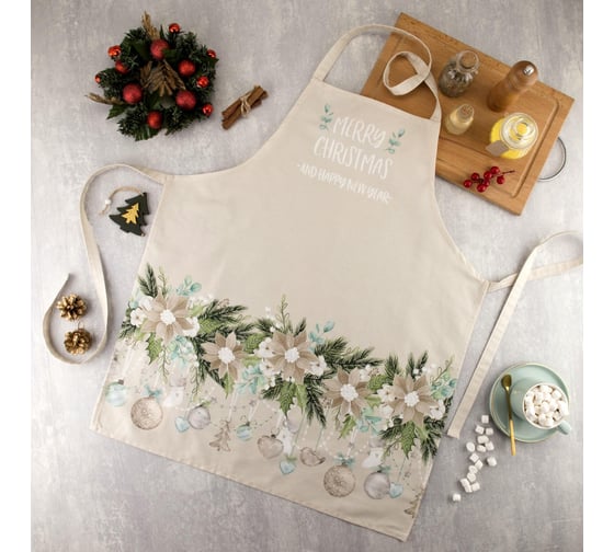 Изображение товара Фартук Этель Beautiful Сhristmas 60x70см, 100% хлопок, саржа 190 г/м2 5215712