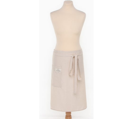 Изображение товара Фартук Этель ECO, молочный, 60x70 см, 70% хлопок, 30% лен, 190 г/м2 9631138