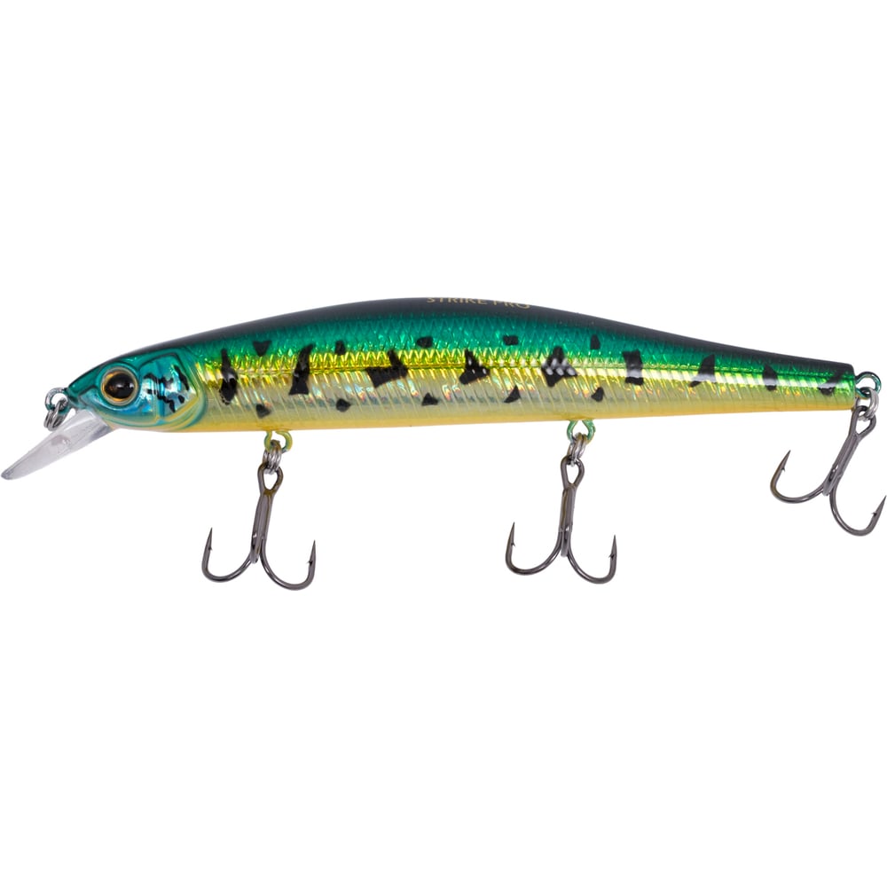 Изображение товара Воблер Strike Pro Inquisitor 110SP цвет 945V Venom Perch для ловли спиннингом