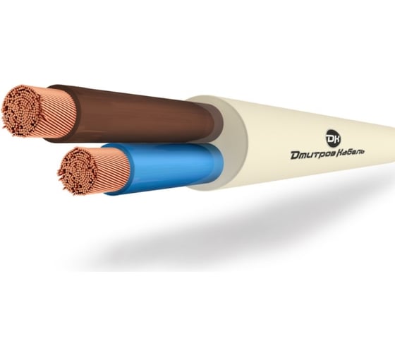 Изображение товара Провод ПВС Дмитров-Кабель 2x1,5 (Б) бухта 150 метров 000001162