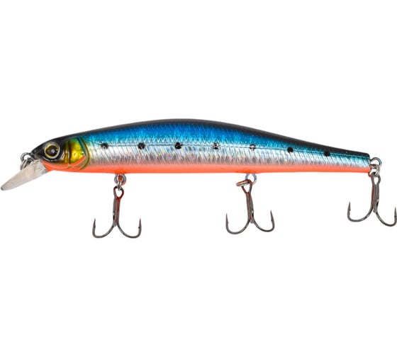 Изображение товара Воблер Strike Pro Inquisitor 110SP цвет: A234-SBO-LU Blue Back Silver OB Fluo EG-193B-SP#A234-SBO-LU