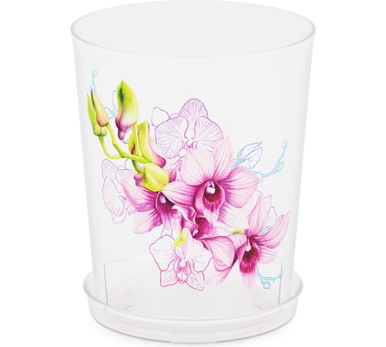 Изображение товара Цветочный горшок ЗПИ Альтернатива для орхидеи Декор 0,7 л М3125