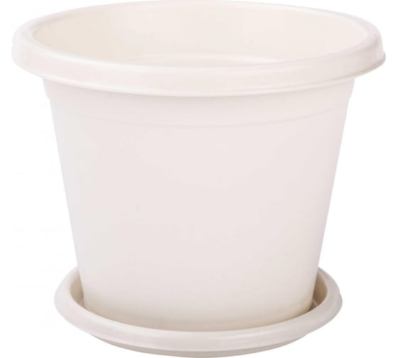 Изображение товара Цветочный горшок ЗПИ Альтернатива Эконом 2 л, белый М7254