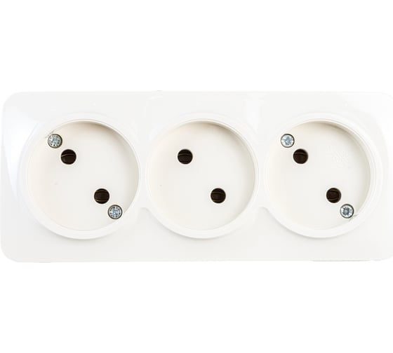 Изображение товара Трохместная розетка IONICH б/з слоновая кость 1450