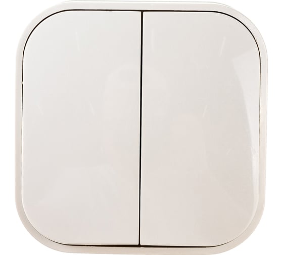 Изображение товара Двухклавишный выключатель IONICH слоновая кость 1425