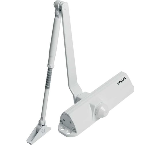 Изображение товара Дверной доводчик Fuaro DC20-5/TS-68 WH до 110 кг, белый 47847