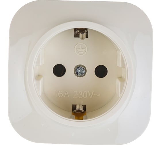 Изображение товара Розетка IONICH с/з слоновая кость 1433