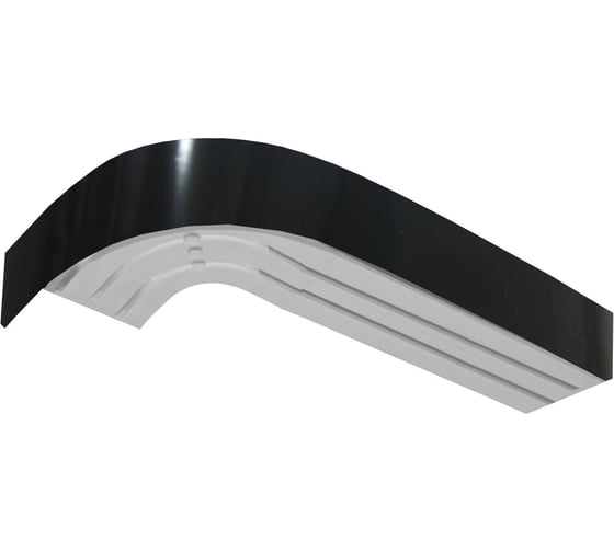 Изображение товара Карниз Эскар Классика в сборе, 3-х рядный, черный глянец, 7 см, 3,0 м 766430300