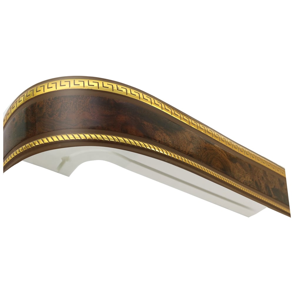 Трехрядный карниз Эскар наконечник для шнура d 5 мм 4 шт золотой