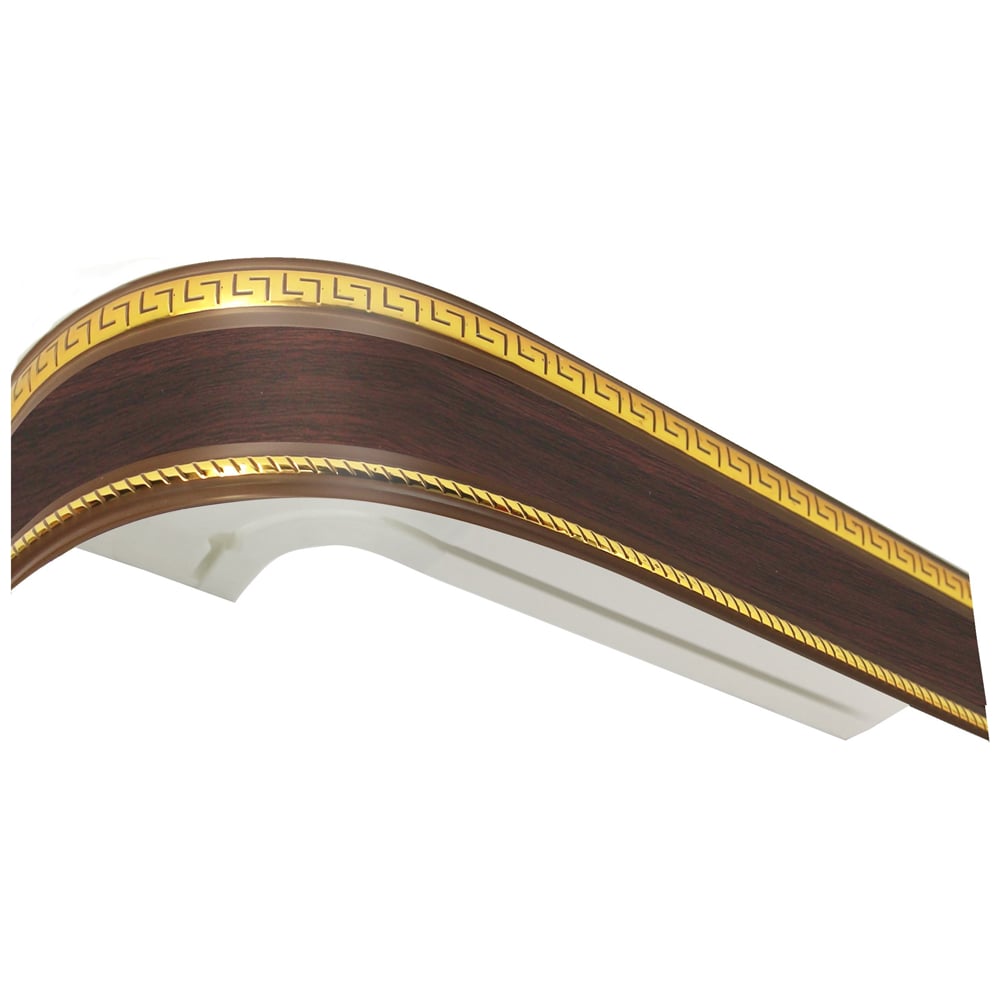 Трехрядный карниз Эскар наконечник для шнура d 5 мм 4 шт золотой