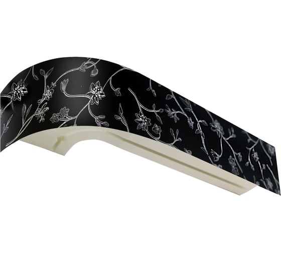 Изображение товара Карниз Эскар Классика в сборе, 3-х рядный, романтика black, 3,5 м 343431350