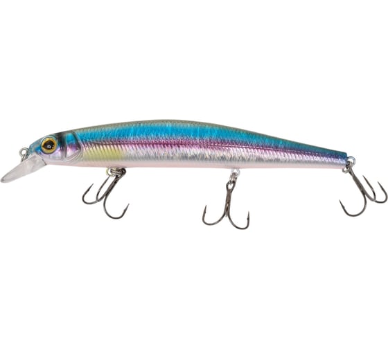 Изображение товара Воблер Strike Pro Inquisitor 130SP цвет: A210-SBO-RP Rainbow Ghost Wakasagi EG-193C-SP#A210-SBO-RP