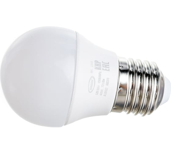 Изображение товара Светодиодная лампа IONICH Шар ILED-SMD2835-G45-8-720-230-4-E27 1320 1545