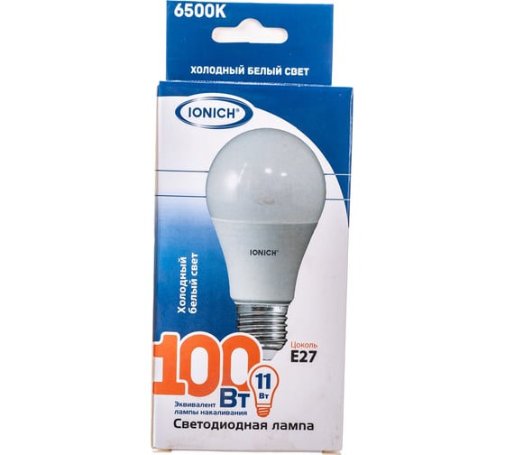 Изображение товара Светодиодная лампа IONICH общего назначения ILED-SMD2835-A60-11-990-230-6.5-E27 1125 1559