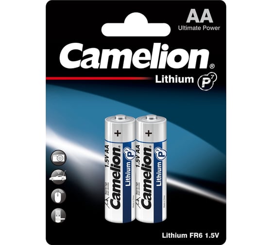 Изображение товара Батарейка Camelion Lithium bl2 fr6 (fr6-bp2, 1.5В) 15241