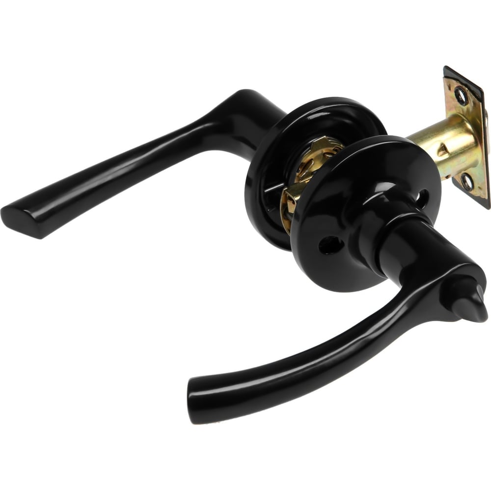 Изображение товара Межкомнатная защелка ТУНДРА модель 3186 фиксатор глянцево черный