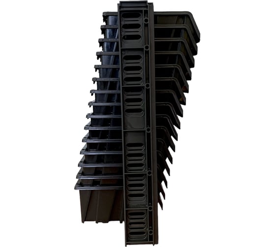 Изображение товара Лоток для метизов Jettools набор, черный, 150x95x70 мм 15 шт., с планкой 4 шт. ЛЧ-1-150-15