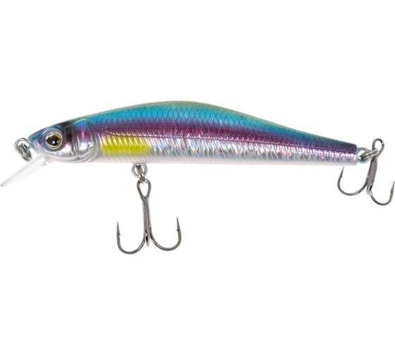 Изображение товара Воблер Strike Pro Inquisitor 80SP цвет: A210-SBO-RP Rainbow Ghost Wakasagi EG-193A-SP#A210-SBO-RP