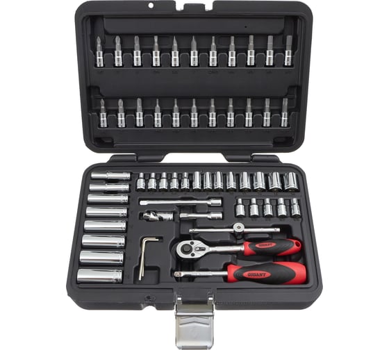 Изображение товара Набор инструментов Gigant Professional 1/4" 57 предметов, Сталь Cr-V, GPS 57